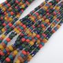 Antique African Style MultiColor 4 -5 mm Glass Beads Necklace Strand Image 2
