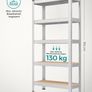 Set of 2 Heavy Duty Garage Storage Shelving Units 650kg Capacity Each Image 4