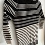 Stripe cold shoulder top Image 4