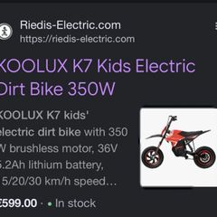 Kids Electric Dirt Bike