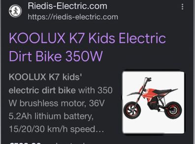 Kids Electric Dirt Bike