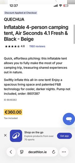 inflatable 4 person camping tent
