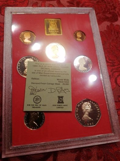 1980 Isle Of Man Coin Set