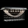 White Ceiling Lamp with Glittering Glass Crystal Beads 8 x G9 29 cm Image 6