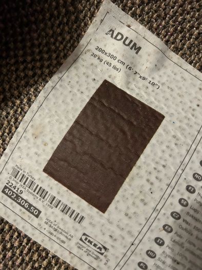 ikea rug ADUM 200x300cm in very good condition