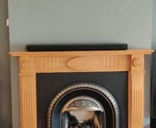 Traditional Wooden Fireplace Surround & Cast Iron