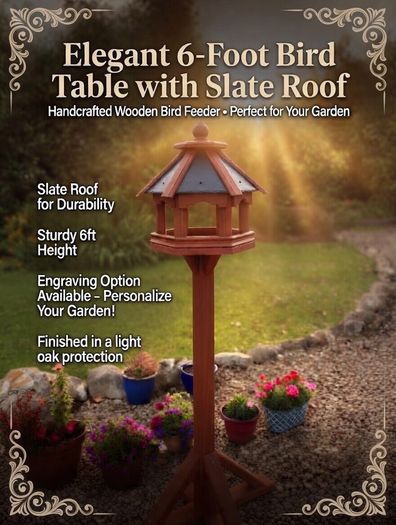 Bird Table feeders Slated Roof - colour choices