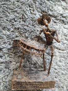John Flavius and Alfred Weekes wire statue ornament