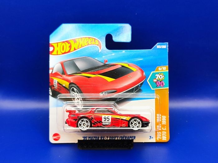 Hot Wheels '95 Mazda RX-7 drift, new.