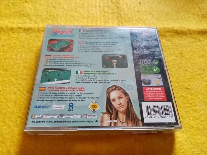 Pool Academy PlayStation1 Ps1 PlayStation 2 ps2 games Original