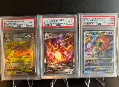 Charizard PSA Graded Pokemon Cards - Sequential Set