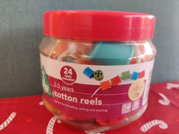 educational toy cotton reels