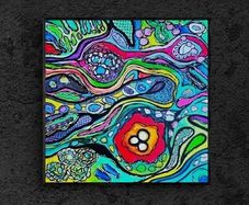 Original hand paint picture, painting by Strzala