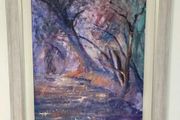 Adam Kos Oil Painting of Woodland Stream