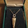 Silver Celtic Design Pendant and Necklace Image 2