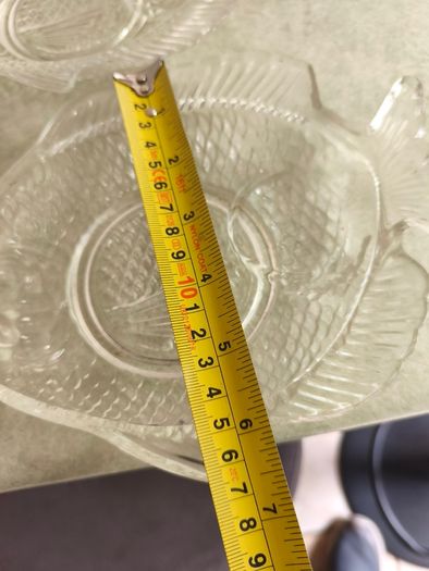 Vintage set of 3 fish shape glass serving plates, Fish plate, Nautical decor.