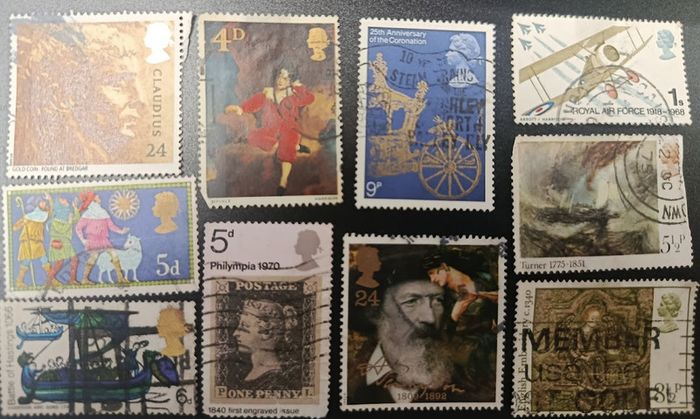 1950s 1990s Great Britain QEII History & Art