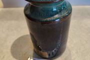 Ceramic Honey Pots / Jam Jars / Sugar Bowls in Blue over Black by Louis Mulcahy.