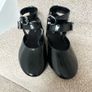 New Zara Black Buckle Shoes UK6 Image 7