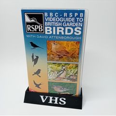 Bbc Rspb Video Guide To British Garden Birds Vhs Tape - Rare Retro 1989