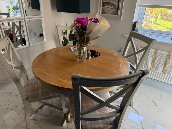 dining table and chairs