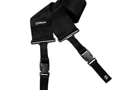 DiMarzio Cliplock Guitar Strap - 3" - Black with extra fasteners