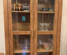 Display Cabinet As New condition. 185cm x 100 x 43