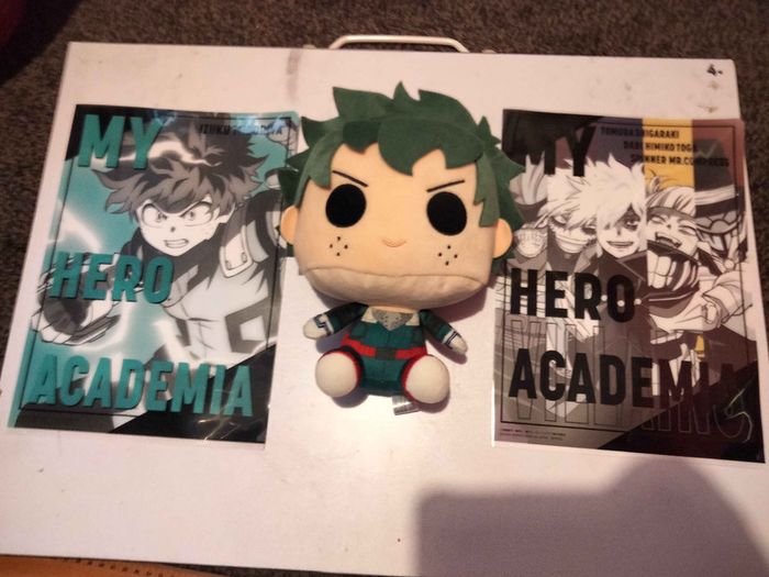 My Hero Academia Deku Plush and Bandai Spirits Folder Bundle