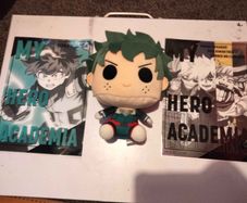 My Hero Academia Deku Plush and Bandai Spirits Folder Bundle