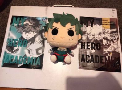 My Hero Academia Deku Plush and Bandai Spirits Folder Bundle