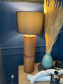Wooden table lamp