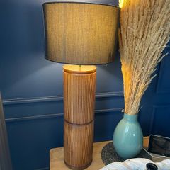 Wooden table lamp