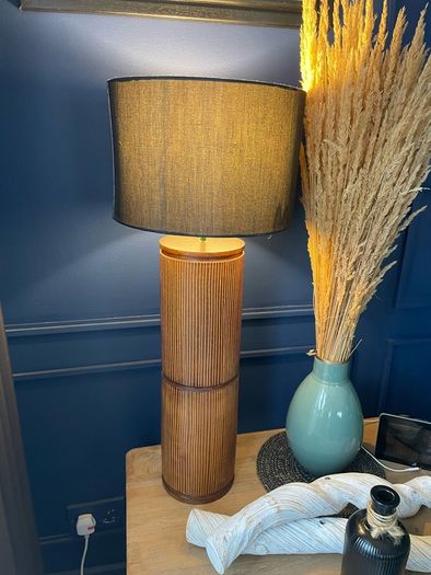 Wooden table lamp