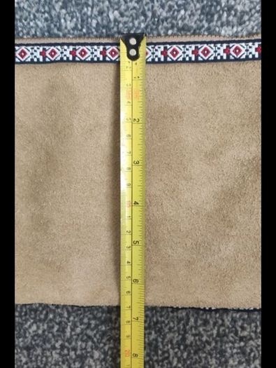 Authentic Italian Suede Crossbody Bag Genuine Leather Boho Style