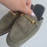 Russel & Bromley Green Suede Mules size 36 Image 10
