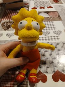 The Simpsons Lisa Simpson Small Plush Soft Toy Vintage 2007 Fox Matt Groening
