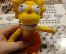 The Simpsons Lisa Simpson Small Plush Soft Toy Vintage 2007 Fox Matt Groening