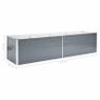 Garden Raised Bed Galvanised Steel 320x80x77 cm Grey Image 6