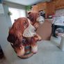 Rare Vtg Cocker Spaniels Figurine Statue Brinns Portugal 10.5 x8 Inches Dogs in Bucket. Image 8