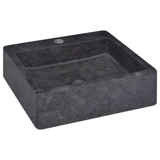 Sink Black 40x40x12 cm Marble