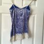 Crushed Velvet and Lace Cami Style Top  Size M Image 2