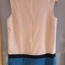 Brand new, Cream and Teal see through long blouse. Image 3