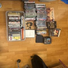 DvD movies & shows and CDs (music, documentary movies)