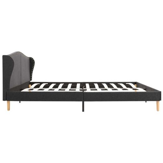 Bed Frame Dark Grey Fabric 180x200 cm 6FT Super King