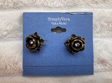 Simply Vera By Vera Wang Earrings rose roses Please see photos