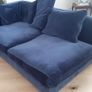 Large Deep Fabulous Navy Blue Detachable L Shaped Suite Image 2