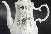 Coffee Pot &amp; Lid "Blue Cornflower" by Royal Tara