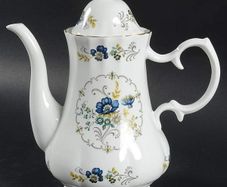 Coffee Pot & Lid "Blue Cornflower" by Royal Tara