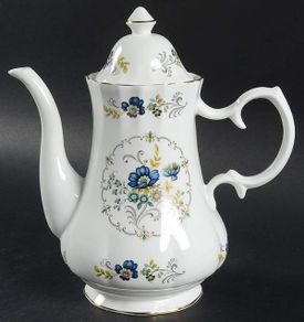 Coffee Pot & Lid "Blue Cornflower" by Royal Tara