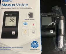 Gluco Rx nexus voice Blood Glucose monitoring diabetes system